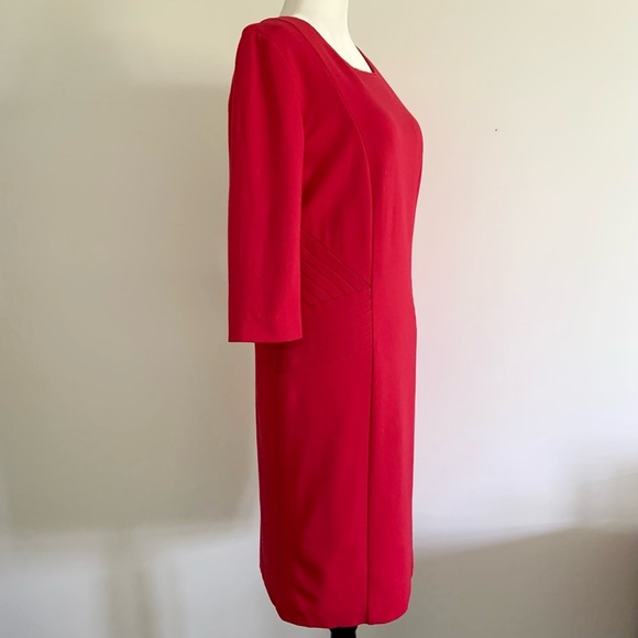 BOSS Hugo Boss tailored red sheath dress - Picture 5 of 13